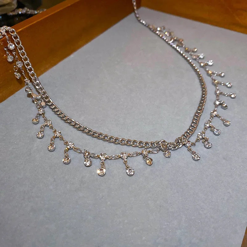 Luxury Sexy Rhinestone Star Tassel Pendant Waist Belly Belt Chain for Women Bikini Rave Beach Body Jewelry Gift Y2K Accessories