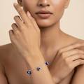 Single line Evil Eye Bracelet